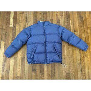 Vtg LL Bean Purple Waterproof Goose Down Reversible Women's Puffer Jacket Size M